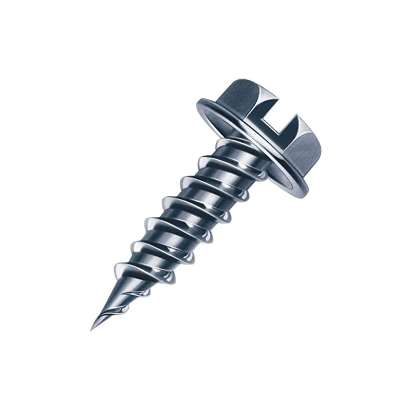 Malco HW7X1/2ZT Zip-in Self Piercing Screw, 1,000-Pack