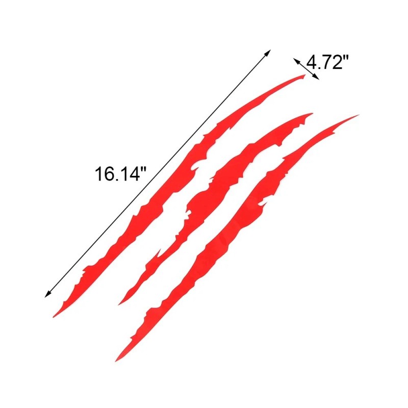 Monster 1/2pcs Auto Car Sticker Monster Claw Scratch Stripe Marks