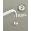 funifiti 5 Pack Long Handles for Kitchen Cabinet Modern White