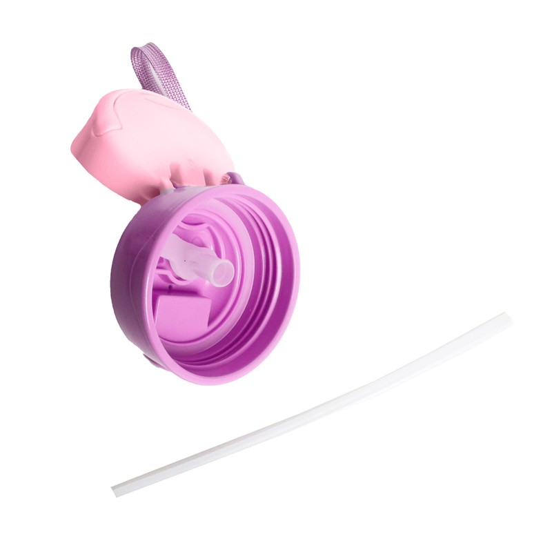 PRINCESS PUSH WATER BOTTLE WITH HANDLE (500 ML/17 OZ)