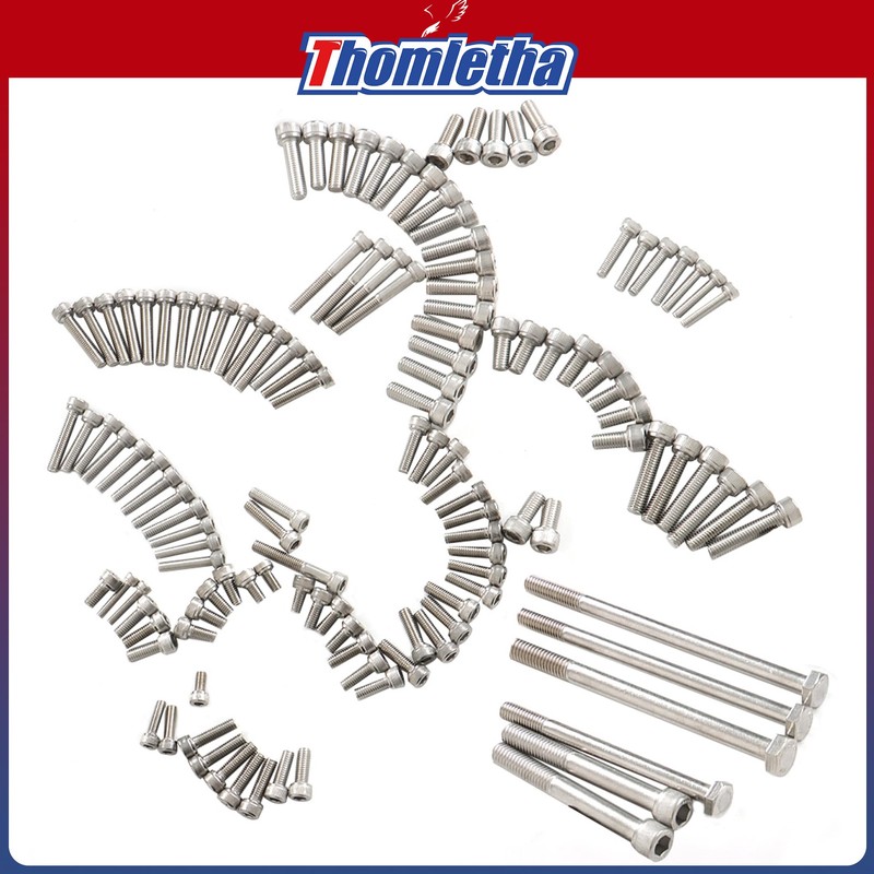 Thomletha 667 Pcs Stainless Steel Bolt Screw Kit Replacement for