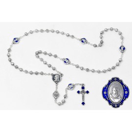 Saint Pio Rosary Beads with St Pio Rosary Box - Catholic Gifts