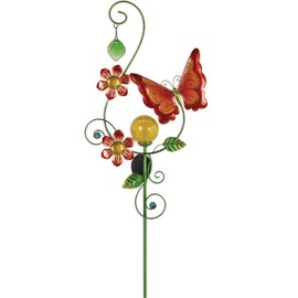 Sunset Vista Designs Collection Solar Garden Stake, Butterfly, 48" x 12.99" x 3.15"