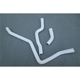 Silicone Radiator Hose Kit for Yamaha Raptor 660 YFM660 Radiator Hose Kit 2001 2002 2003 2004 2005 (WHITE)