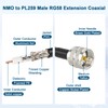 XRDS -RF NMO Antenna Mount to UHF PL259 RG58 Cable