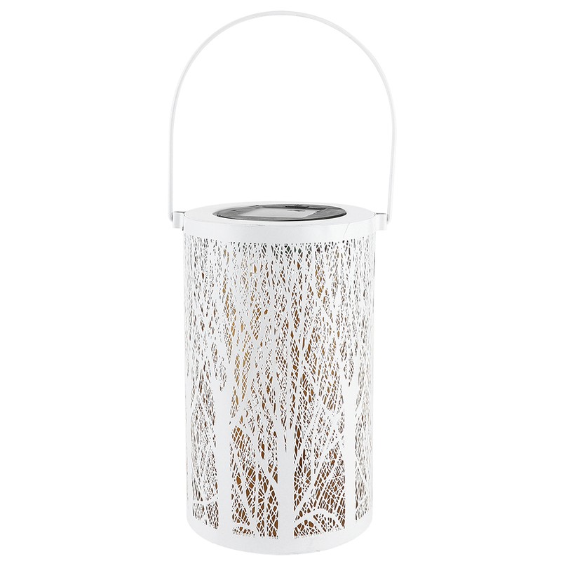 Solar Power Hanging Hollow LED Lamp Decorative Light for Outdoor