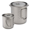 400ml 750ml Cup Set Ultralight Titanium Cup Hanging Pot Set
