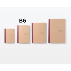 Muji 2025 Monthly Planner B6 Book Starting on Monday/ Starting December 2024 F/S