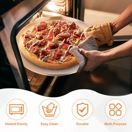 AKOLAFE 5 Pack Stainless Steel Pizza Pan for Oven Personal Pizza Pans 12 Inch Pizza Pan Set Round Pizza Pan Stainless Steel Pizza Tray Metal Pizza Sheet Platter Pizza Plates for Serving Baking Cooking