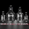 AOBEN 8 Piece Impact Socket Adapter and Reducer Set, 1/4,