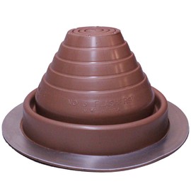 Flashers #3 Copper EPDM Flexible Roof Jack Pipe Boot Metal Roofing Pipe Flashing (Pipe OD 1/4" to 5")