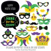 Big Dot of Happiness Colorful Mardi Gras Mask - Masquerade