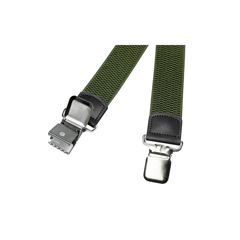 JEMYGINS X Shape Men's Adjustable Elastic Braces with 4 Metal