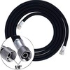 urlife Air Hose for Airbrush Connection, Nylon Braided Hose, Standard 1/8 Thread Specification, Flexible, Airbrush U-Ab-cab 3.7 ft (1.2 m)