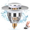 Diboniur Upgraded Bathroom Sink Plug, Universal Pop Up Bidet Plug,