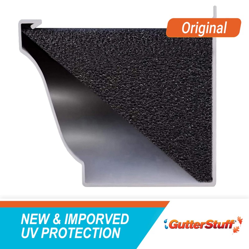 GutterStuff Original Gutter Guard - 5-Inch K Style Foam Gutter