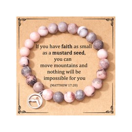 JOGDIAM Mustard Seed Bracelet Jewelry Birthday Gifts for Teen Christian Gifts for Women Faith Religious Inspirational Spiritual Gifts for Women