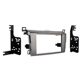 Metra Electronics 95-8242G Double DIN Installation Dash Kit for 2013-Up Toyota Rav4 Vehicles, (Grey) (958242G)