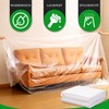 Fanchu Sofa Cover Transparent Sofa Dust Cover, Plastic Sofa Dust