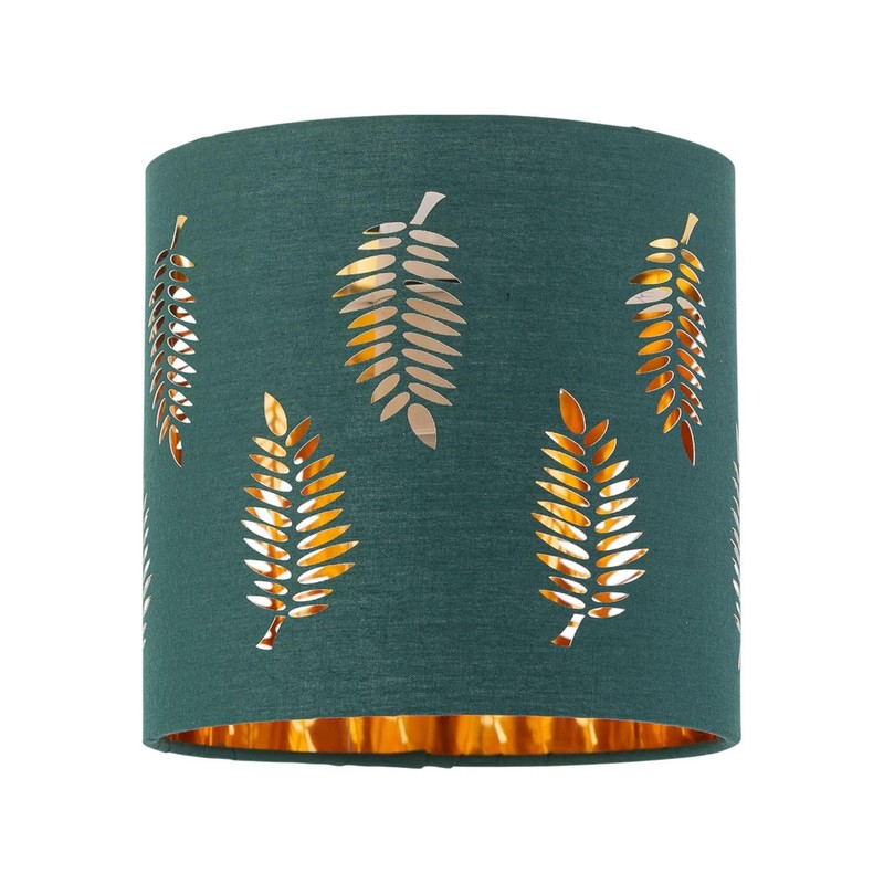 Set of 2 Dark Green Table Lamp Shades, Lampshades for