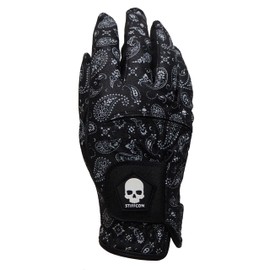 FLUO PAISLEY BLACK Men's Golf Glove Fluo_Paisley Black V5 Stiffcon STIFFCON (25RH_Right)