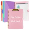 Clipboard Folio with Notepad, Multifunctional Clipboard Folder with Storage, 5