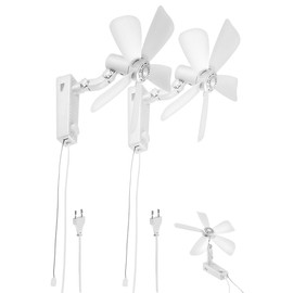 Sichler Haushaltsgeräte Room Fan: Set of 2 Wall Fans with Oscillation, Diameter 43 cm, 20 W, Adjustable Tilt (Fans with Cord, Fan 230 V, Ceiling Fan)