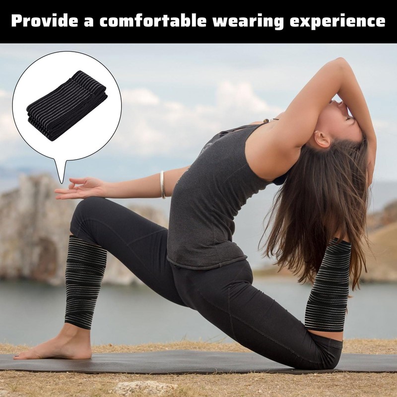 Calf Compression Bandage Sleeve Men,2 Pcs Highly Elastic Calf Support,