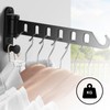 TIANLIN Foldable Clothes Hook, Folding Hook with 8 Hanging Positions,