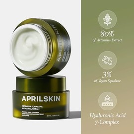 Aprilskin Crema Gel Hidratante Artemisia Squalane Piel Seca Sensible Propensa Acné Vegana Crueldad Animal Bajo
