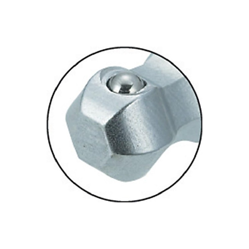 TRUSCO TTV100-9S Short Neck 100° Long Ball Point Hex Wrench