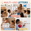 JoyCat Morandi Magnetic Letters Kit 240PCS, Double-Sided Magnetic Board