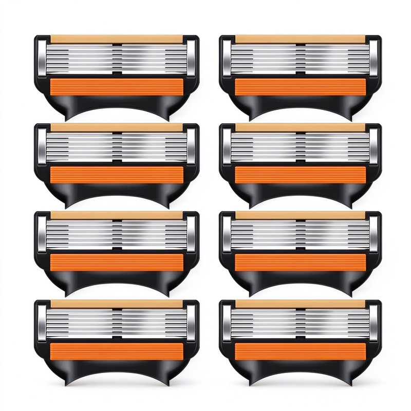 6-Layer Stainless Steel Razor Blades for Men – Replaceable Cutter