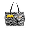NLZI Beach Bag for Women Leopard Print Beach Tote Bag