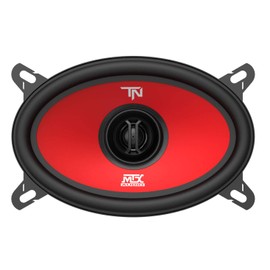 Diginex MTX Terminator46 Durable 40 Watt RMS 4 x 6 Inch 2 Way Polypropylene Coaxial Car Speakers with Durable Steel Basket and Mylar Dome Tweeter