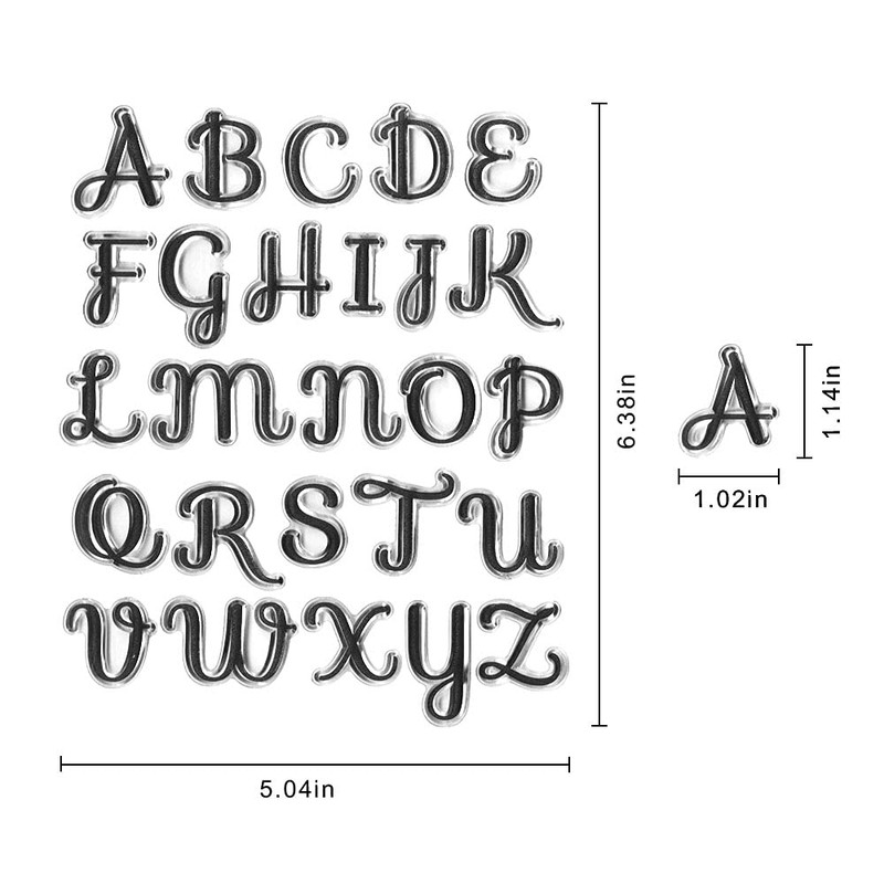 Alphabets Letters Numbers Clear Stamps for Card Making Decoration DIY