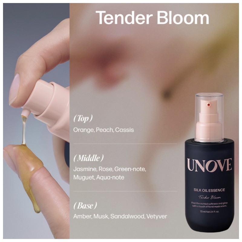 UNOVE Silk Oil Essence Double Special Set 2items, Scent:Tender Bloom