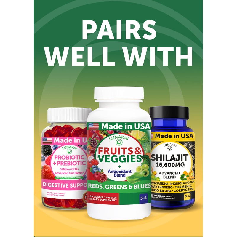Lunakai USA Made Pure Moringa Capsules – Advanced Moringa Leaf