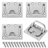 Biugaaufai 4 PCS 3 x 2.24 Inch 304 Stainless Steel