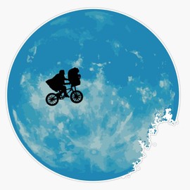 E.T. The Extra-Terrestrial Vinyl Window Bumper Sticker Decal 5"