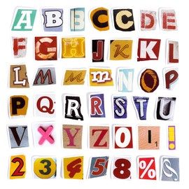 Cipszoely 45 PCS Vintage Letter Stickers, Small Size Scrapbook Stickers DIY Letter Stickers for Scrapbooking, Travel Case, Laptop, Planners, Calendars, Suitcase, Notebooks, Journal