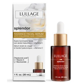 LULLAGE, Splendor, Dropper, Suero Iluminador Facial, Tratamiento Facial Anti-edad, Aclara, Revitaliza, Hidrata, con Ácido Hialurónico, Vitamina C, 30 