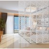 BMIDRUT 12Pcs/Set Hanging Room Divider White DIY Panel Screens Partition