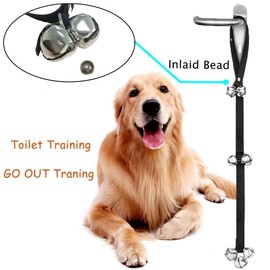MEKEET Potty Doorbells for Dog Training Iron Bells, Adjustable Nylon Rope Toilet Training Bells (1PCS)