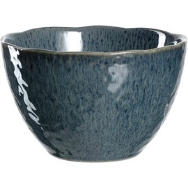 Leonardo Matera 018545 Ceramic Bowl, Dishwasher Safe Bowl, Stoneware Bowl with Glaze, Blue, 980 ml, Diameter 15.3 cm, Pack of 1