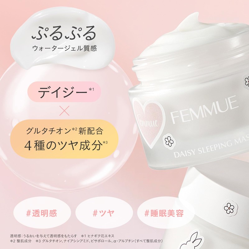 FEMMUE Daisy Water Sleeping Mask, Just Apply and Sleep Face