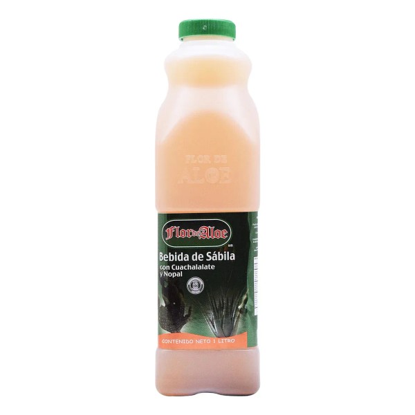 Bebida De Sábila Cuachalalate Nopal 1 L Flor De Aloe