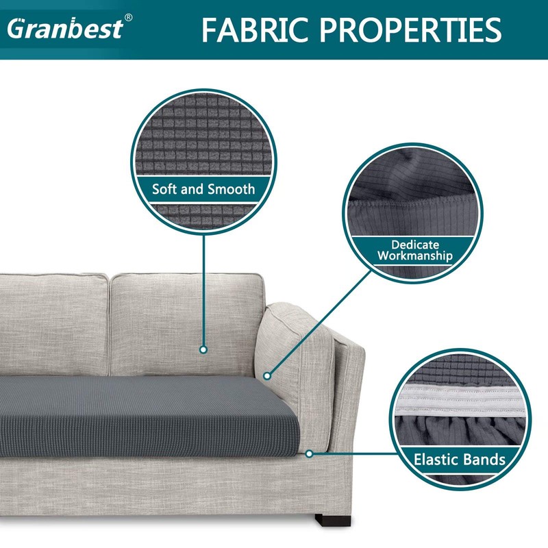 Granbest High Stretch Sofa Seat Cushion Cover Super Soft Couch