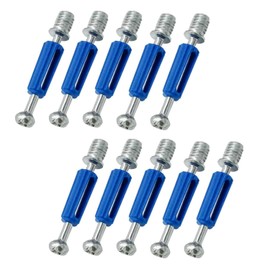 15Pcs Silver Cam Screws for Furniture Cam Lock Screw, M6 x 40 mm Furniture Fasteners Compitable with Hardware Parts, Repair Spare Parts Nut Bolt Assortment Sets (M6x40mmCamScrew)