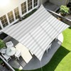 ECOOPTS 13'x16' HDPE Sun Shade Sail Rectangle Canopy Shades for
